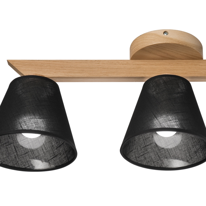 Brilagi - LED  Pinnale kinnitatav lühter ANTHONY 3xE14/40W/230V tamm/must