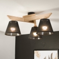 Brilagi - LED  Pinnale kinnitatav lühter ANTHONY 3xE14/40W/230V tamm/must
