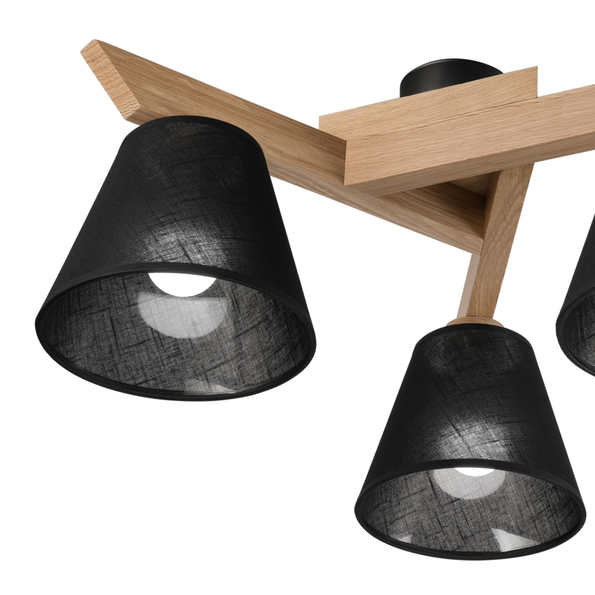 Brilagi - LED  Pinnale kinnitatav lühter ANTHONY 3xE14/40W/230V tamm/must