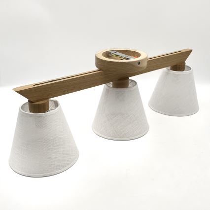 Brilagi - LED  Pinnale kinnitatav lühter ANTHONY 3xE14/40W/230V tamm/valge