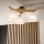 Brilagi - LED  Pinnale kinnitatav lühter ANTHONY 3xE14/40W/230V tamm/valge