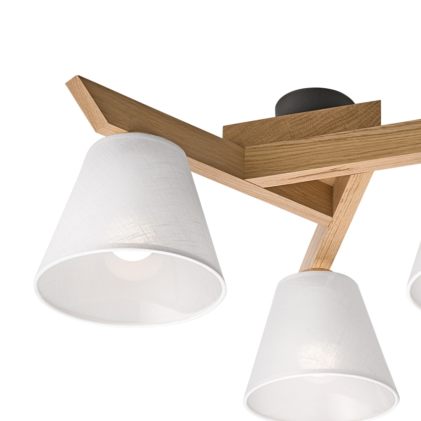 Brilagi - LED  Pinnale kinnitatav lühter ANTHONY 3xE14/40W/230V tamm/valge