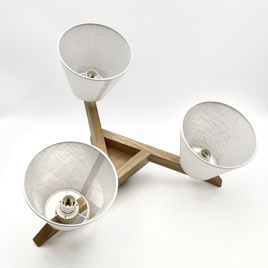 Brilagi - LED  Pinnale kinnitatav lühter ANTHONY 3xE14/40W/230V tamm/valge