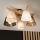 Brilagi - LED  Pinnale kinnitatav lühter ANTHONY 5xE14/40W/230V tamm