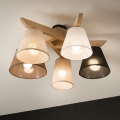 Brilagi - LED  Pinnale kinnitatav lühter ANTHONY 5xE14/40W/230V tamm