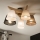 Brilagi - LED  Pinnale kinnitatav lühter ANTHONY 5xE14/40W/230V tamm