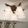 Brilagi - LED  Pinnale kinnitatav lühter ANTHONY 5xE14/40W/230V tamm pähklipuu/valge