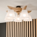Brilagi - LED  Pinnale kinnitatav lühter ANTHONY 5xE14/40W/230V tamm/valge