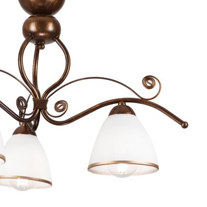 Brilagi - LED Pinnale kinnitatav lühter ANTICO 3xE27/60W/230V pronks paatina