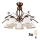Brilagi - LED Pinnale kinnitatav lühter ANTICO 5xE27/60W/230V pronks paatina
