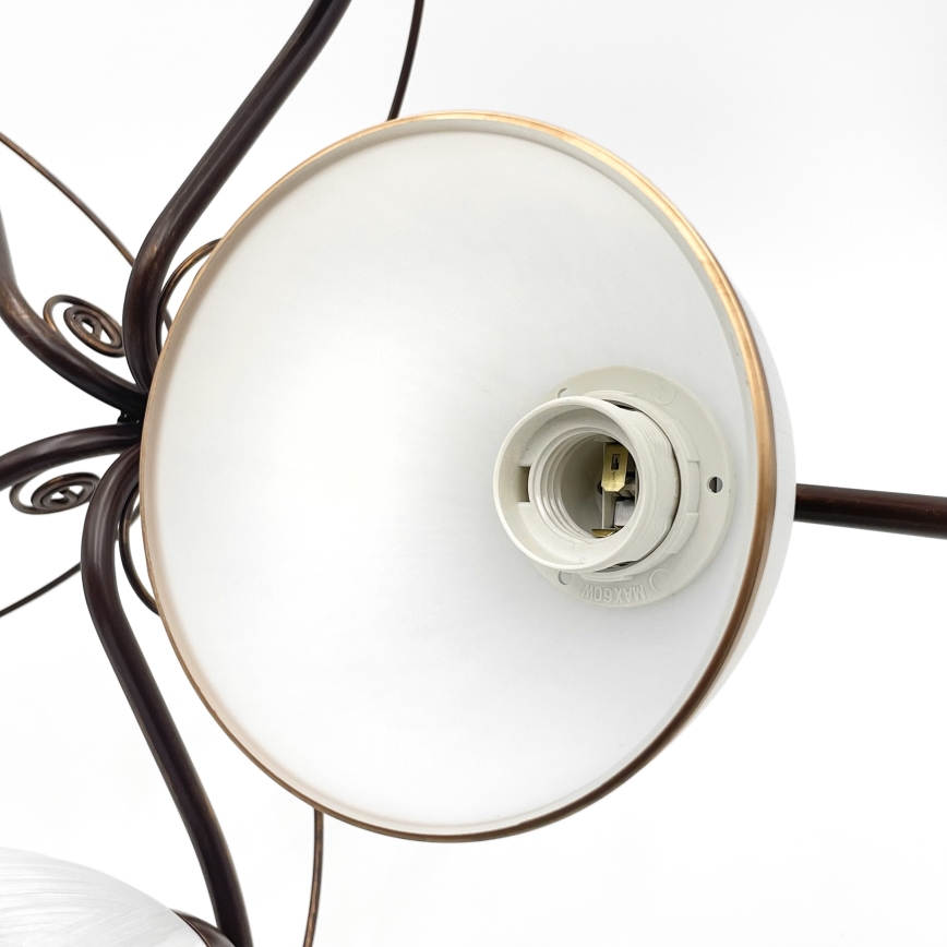 Brilagi - LED Pinnale kinnitatav lühter ANTICO 5xE27/60W/230V pronks paatina