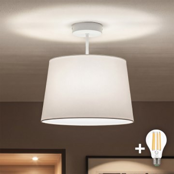 Brilagi - LED pinnale kinnitatav lühter CERIA 1xE27/60W/230V, läbimõõt 30 cm, valge