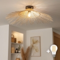 BRILAGI - LED-pinnale kinnitatav lühter CERIA BOHO 1xE27/40W/230V läbimõõt 70 cm bambus