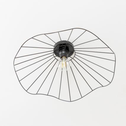 Brilagi - LED pinnale kinnitatav lühter CERIA WIRE 1xE27/40W/230V läbimõõt 60 cm must