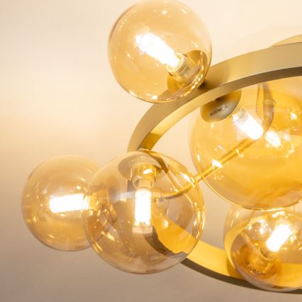 Brilagi - LED Pinnale kinnitatav lühter MILLA 10xG9/3W/230V kuldne