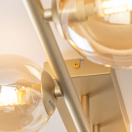 Brilagi - LED Pinnale kinnitatav lühter MILLA 4xG9/3W/230V kuldne