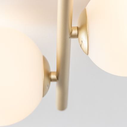 Brilagi - LED Pinnale kinnitatav lühter MILLA 4xG9/3W/230V kuldne/valge