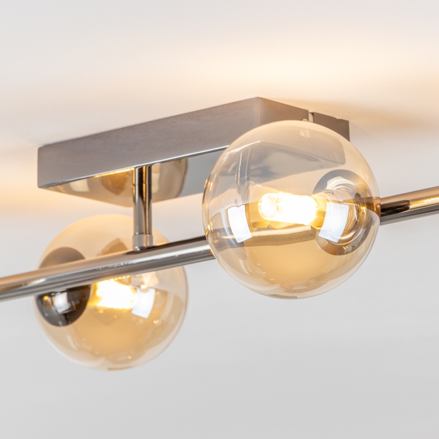 Brilagi - LED Pinnale kinnitatav lühter MILLA 4xG9/3W/230V läikiv kroom/kuldne