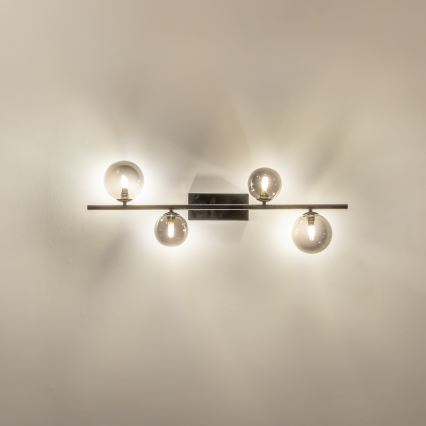 Brilagi - LED Pinnale kinnitatav lühter MILLA 4xG9/3W/230V läikiv kroom/suitsune
