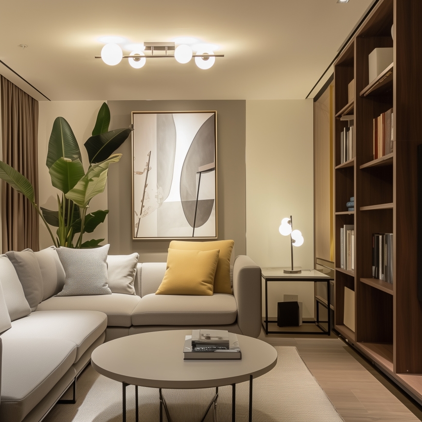 Brilagi - LED Pinnale kinnitatav lühter MILLA 4xG9/3W/230V läikiv kroom/valge