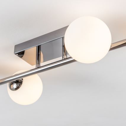 Brilagi - LED Pinnale kinnitatav lühter MILLA 4xG9/3W/230V läikiv kroom/valge