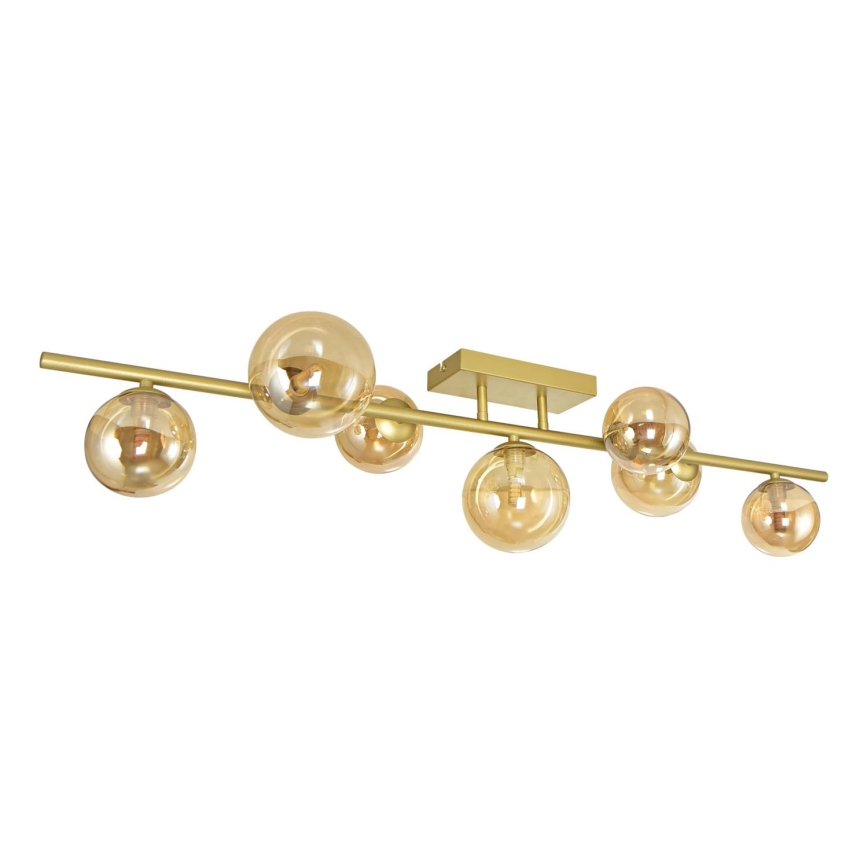 Brilagi - LED Pinnale kinnitatav lühter MILLA 7xG9/3W/230V kuldne