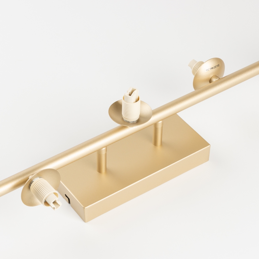 Brilagi - LED Pinnale kinnitatav lühter MILLA 7xG9/3W/230V kuldne