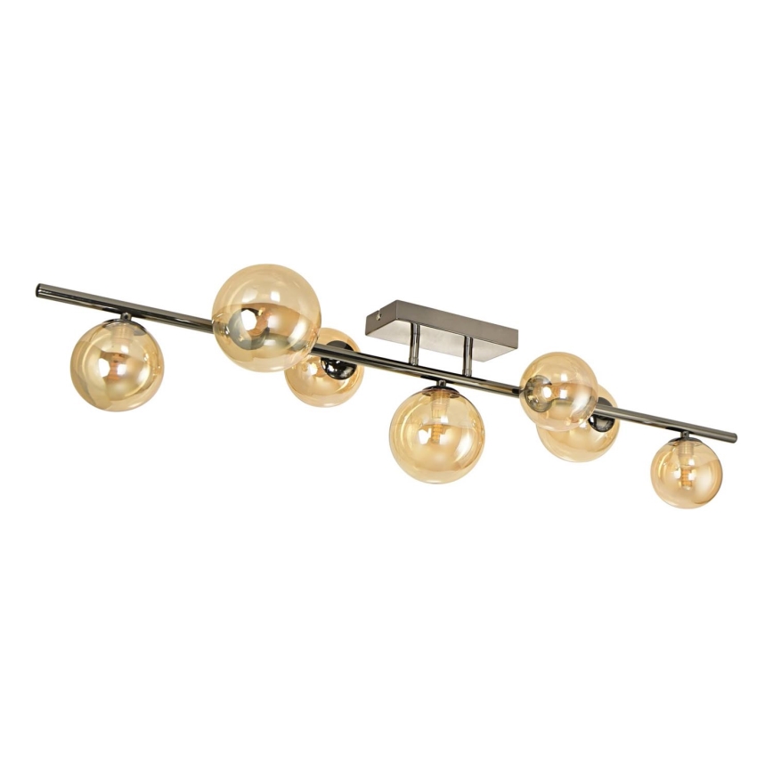 Brilagi - LED Pinnale kinnitatav lühter MILLA 7xG9/3W/230V läikiv kroom/kuldne