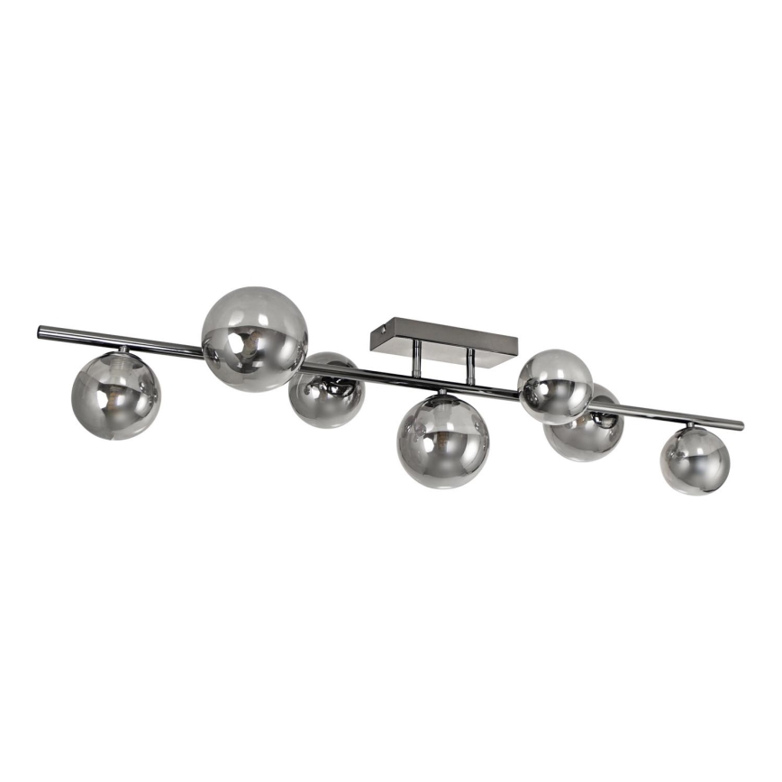 Brilagi - LED Pinnale kinnitatav lühter MILLA 7xG9/3W/230V läikiv kroom/suitsune