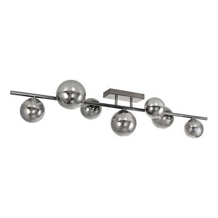 Brilagi - LED Pinnale kinnitatav lühter MILLA 7xG9/3W/230V läikiv kroom/suitsune
