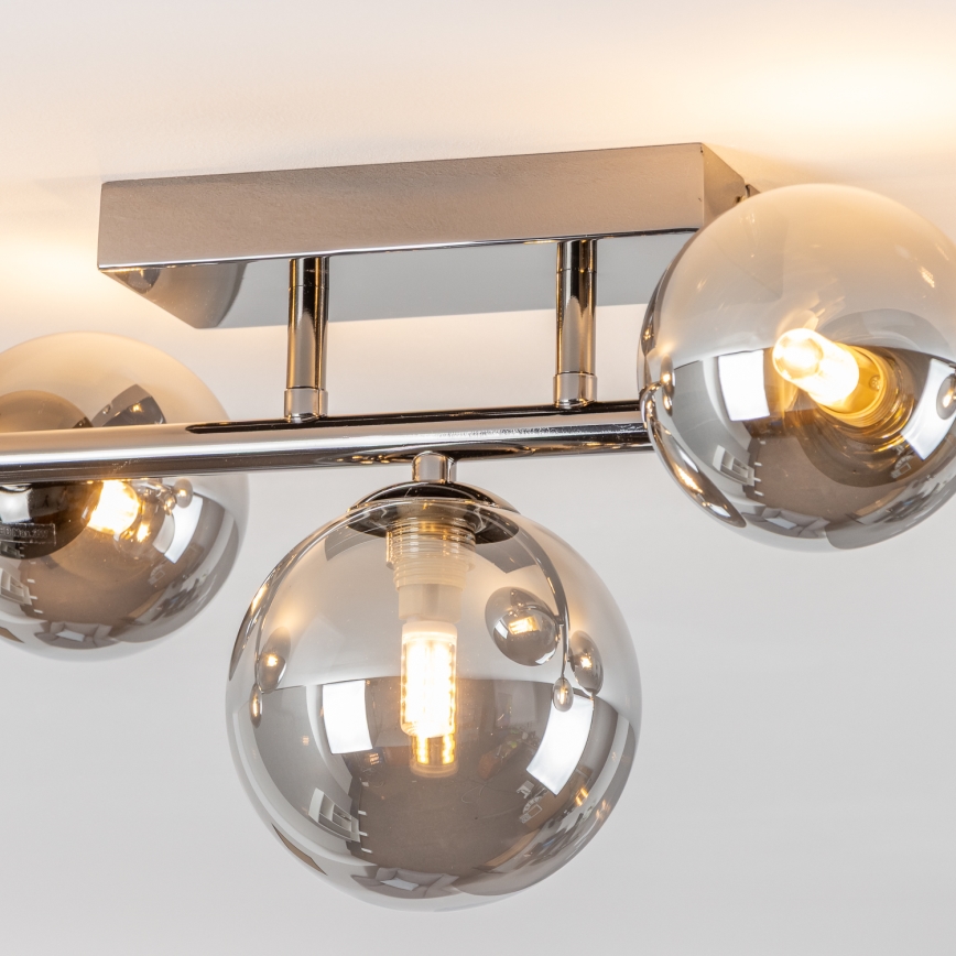 Brilagi - LED Pinnale kinnitatav lühter MILLA 7xG9/3W/230V läikiv kroom/suitsune