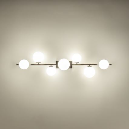 Brilagi - LED Pinnale kinnitatav lühter MILLA 7xG9/3W/230V läikiv kroom/valge