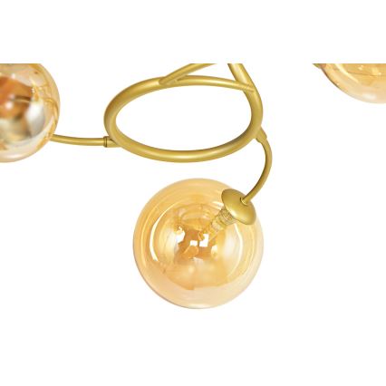 Brilagi - LED Pinnale kinnitatav lühter MISTEL 15xG9/3W/230V kuldne