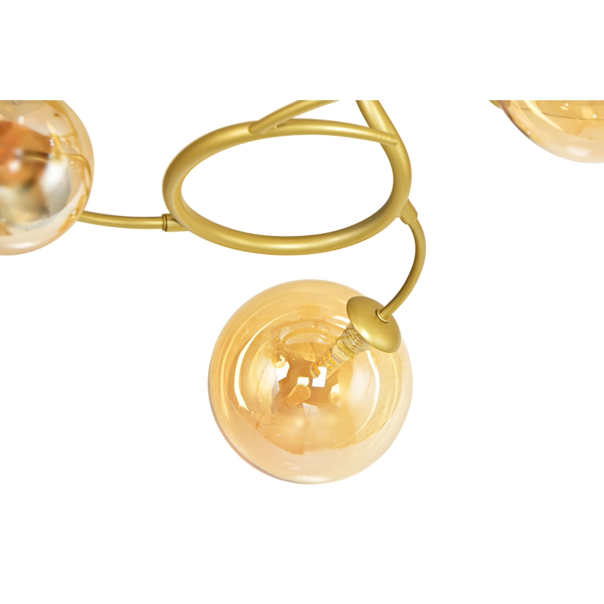 Brilagi - LED Pinnale kinnitatav lühter MISTEL 15xG9/3W/230V kuldne