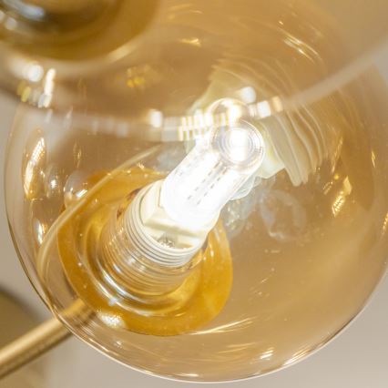 Brilagi - LED Pinnale kinnitatav lühter MISTEL 15xG9/3W/230V kuldne