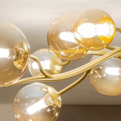 Brilagi - LED Pinnale kinnitatav lühter MISTEL 15xG9/3W/230V kuldne