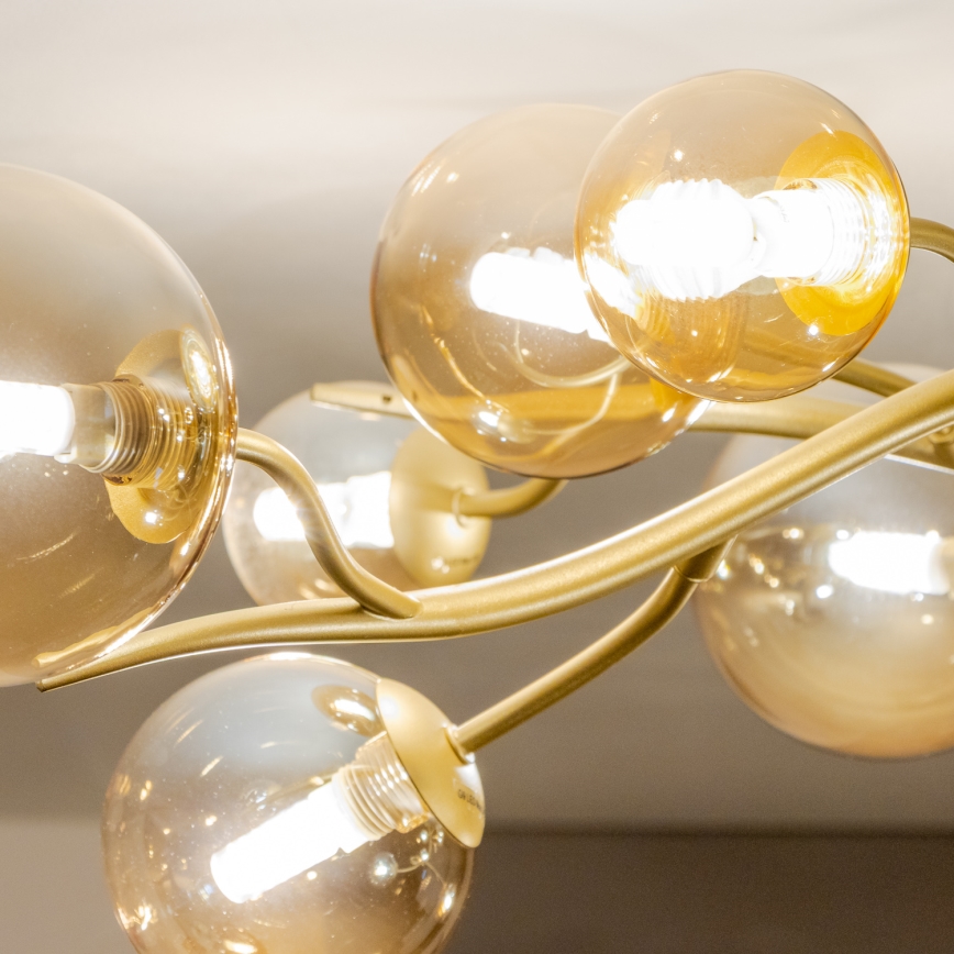 Brilagi - LED Pinnale kinnitatav lühter MISTEL 15xG9/3W/230V kuldne