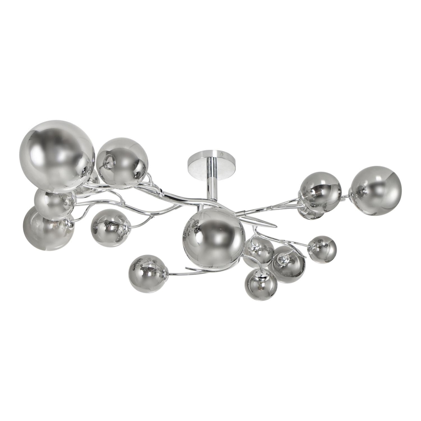 Brilagi - LED Pinnale kinnitatav lühter MISTEL 15xG9/3W/230V läikiv kroom/suitsune