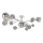 Brilagi - LED Pinnale kinnitatav lühter MISTEL 15xG9/3W/230V läikiv kroom/suitsune