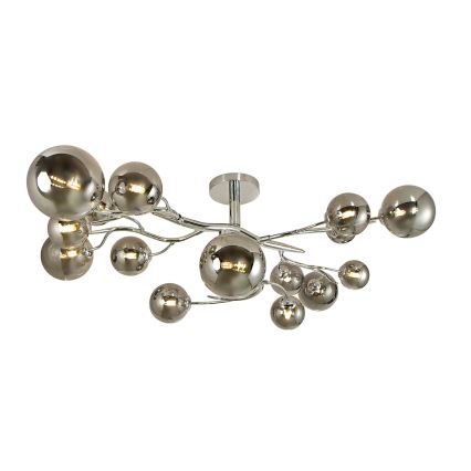 Brilagi - LED Pinnale kinnitatav lühter MISTEL 15xG9/3W/230V läikiv kroom/suitsune