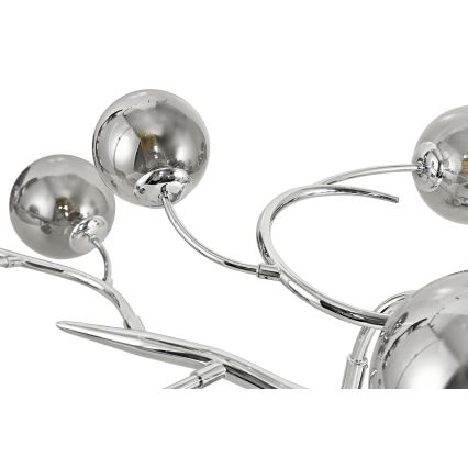 Brilagi - LED Pinnale kinnitatav lühter MISTEL 15xG9/3W/230V läikiv kroom/suitsune