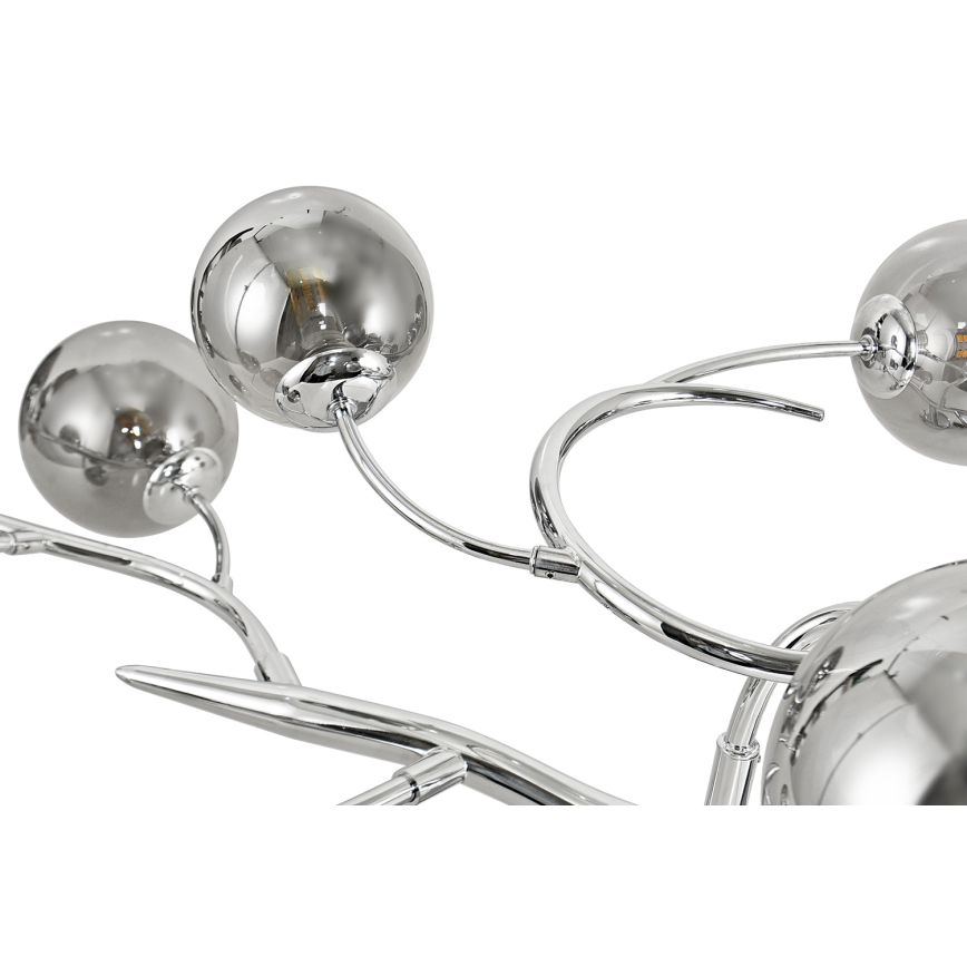 Brilagi - LED Pinnale kinnitatav lühter MISTEL 15xG9/3W/230V läikiv kroom/suitsune
