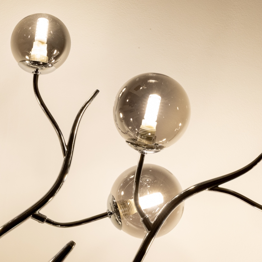 Brilagi - LED Pinnale kinnitatav lühter MISTEL 15xG9/3W/230V läikiv kroom/suitsune