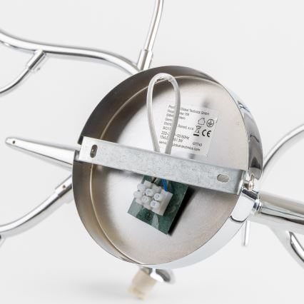 Brilagi - LED Pinnale kinnitatav lühter MISTEL 15xG9/3W/230V läikiv kroom/suitsune