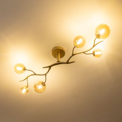 Brilagi - LED Pinnale kinnitatav lühter MISTEL 6xG9/3W/230V kuldne