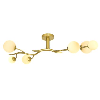 Brilagi - LED Pinnale kinnitatav lühter MISTEL 6xG9/3W/230V kuldne/valge