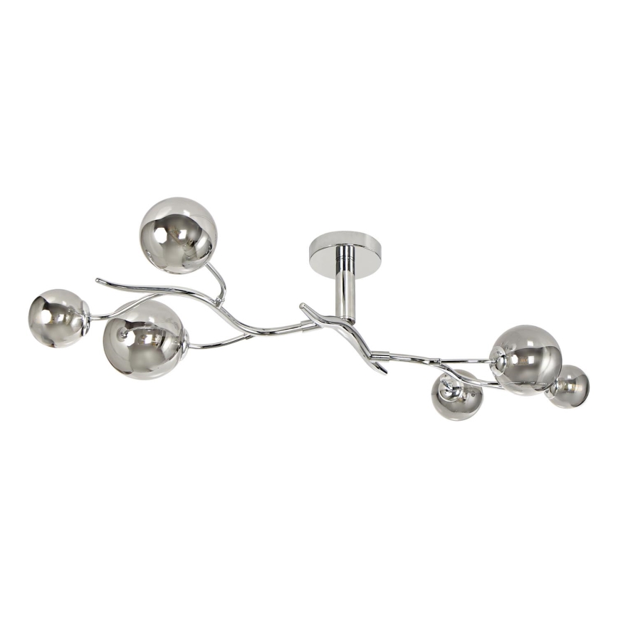 Brilagi - LED Pinnale kinnitatav lühter MISTEL 6xG9/3W/230V läikiv kroom/suitsune