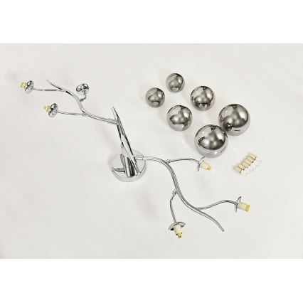Brilagi - LED Pinnale kinnitatav lühter MISTEL 6xG9/3W/230V läikiv kroom/suitsune