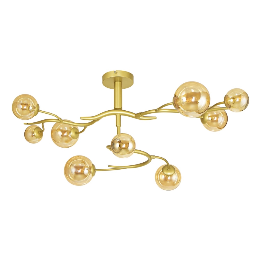 Brilagi - LED Pinnale kinnitatav lühter MISTEL 9xG9/3W/230V kuldne