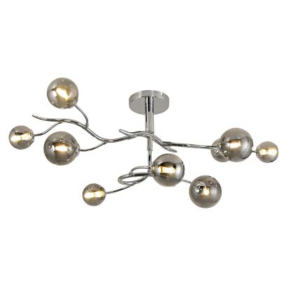 Brilagi - LED Pinnale kinnitatav lühter MISTEL 9xG9/3W/230V läikiv kroom/suitsune